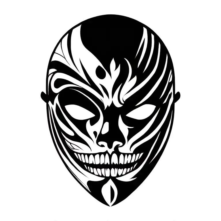 omni Mask tattoo design idea