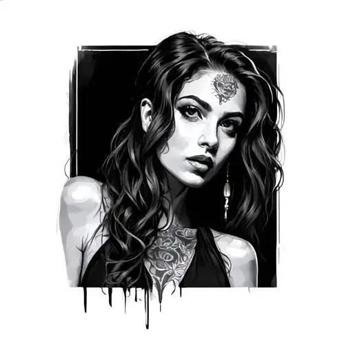 Prostitute tattoo design idea