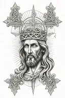 Jesus Christ, badass tattoo design idea