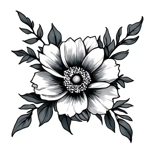 name Cataleya with flower tattoo tattoo design idea