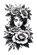 multiple patchwork tattoos on my fingers up to my shoulder. I want flowers wrapped around my wrist. I want a couple phra tattoo design idea