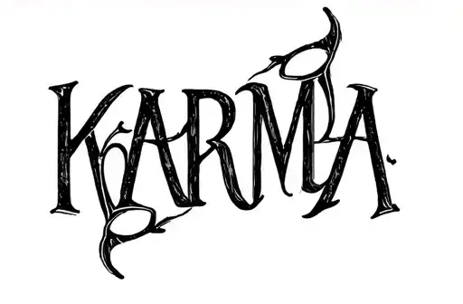 "KARMA" tattoo design idea