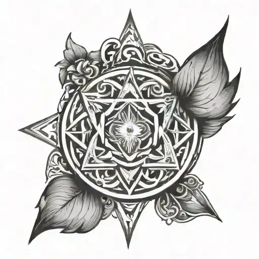 body mind spirit symbol tattoo design idea