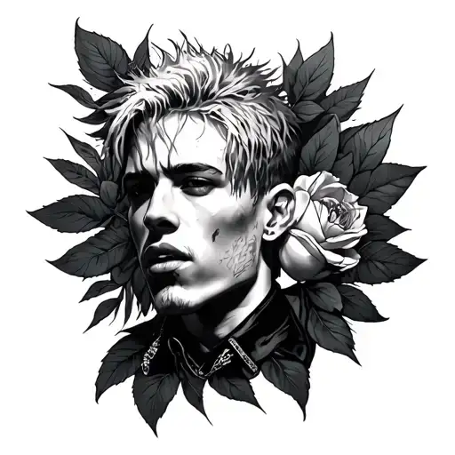 play this when I'm gone mgk song  tattoo design idea