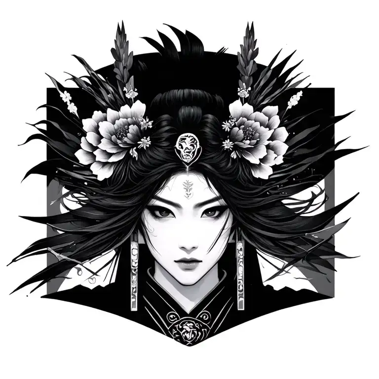 Tomoe gozen tattoo design idea