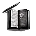 Open Bible tattoo design idea