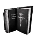 Open Bible tattoo design idea