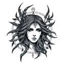 Freya Rune tattoo design idea