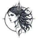 Freya Rune tattoo design idea