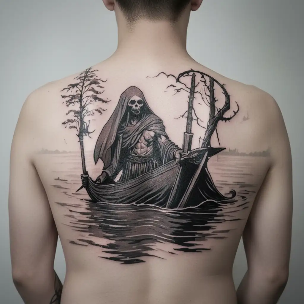 charon tattoo design idea