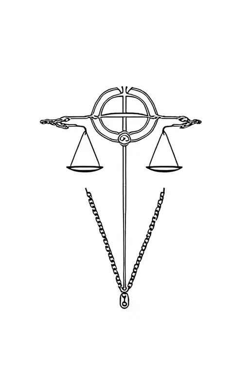 kurapika chain of judgement tattoo design idea