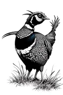 pheasant hunting tattoo design idea