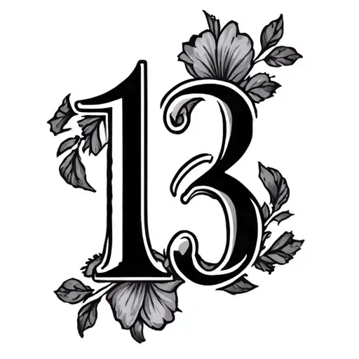 number 138 tattoo design idea