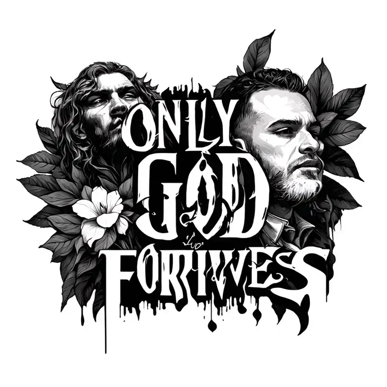ONLY GOD FORGIVES tattoo design idea