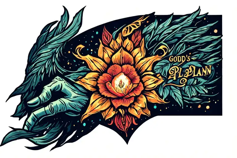 God's Plan tattoo design idea