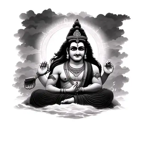 Hanuman Chalisa tattoo design idea