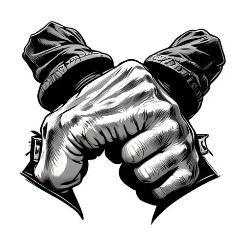 Fist Bump tattoo design idea