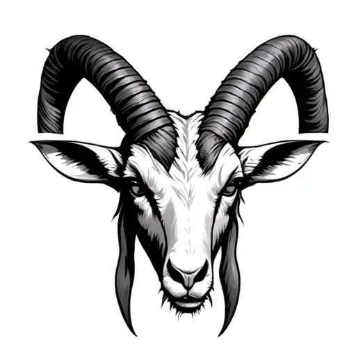 demon goat head tattoo tattoo design idea