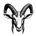 demon goat head tattoo tattoo design idea