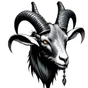 demon goat head tattoo tattoo design idea