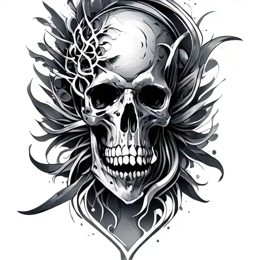 Biomechanical tattoo design idea