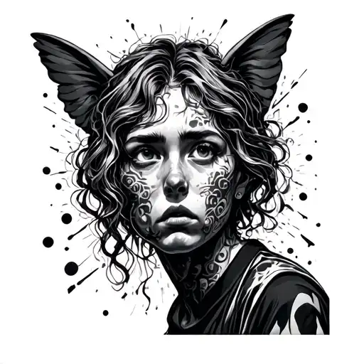 anxiety, overthinking and worry carry tattoo design idea