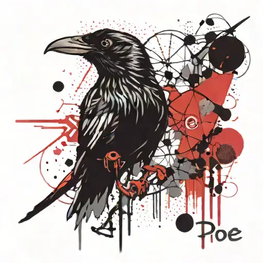 edgar poe tattoo design idea