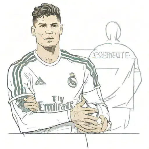 Real madrid along cristiano ronaldo wearing a Roman tattoo design idea