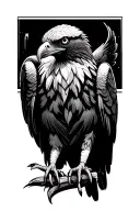 wedge tail eagle tattoo design idea