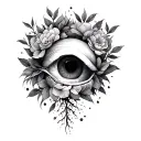 Conceptual non anthropomorphic Tattoo : "I feel a thousand capacities spring up in me. I'm rooted but I flow, all good" tattoo design idea