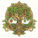 Irish tree of life tattoo design idea
