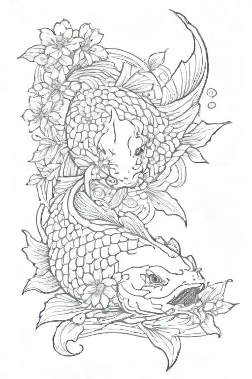koi pond, 3 koi, lotus flowers with it on lower arm, a samurai with  cracked oni mask on mid arm, shogun period on upper tattoo design idea