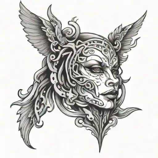 Dominant BDSM inspired design tattoo design idea