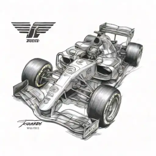 Formula 1 Car tattoo design idea