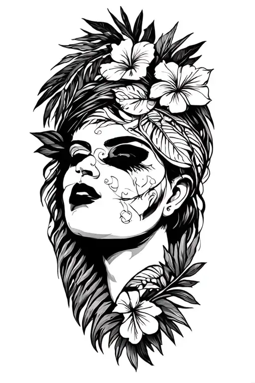 Puerto rican jungle tattoo design idea