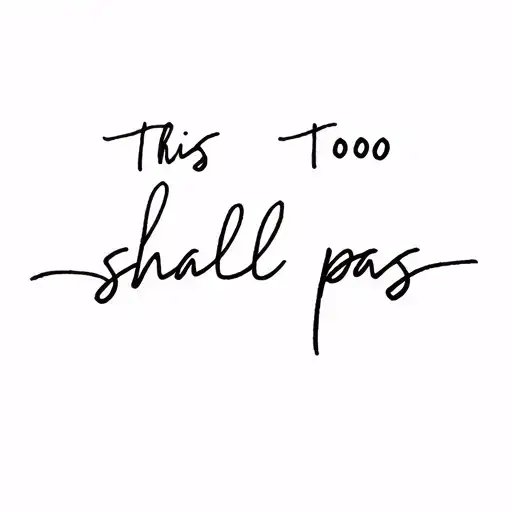 This Too Shall Pass tattoo design idea