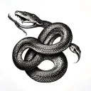 libra and snake tattoo design idea