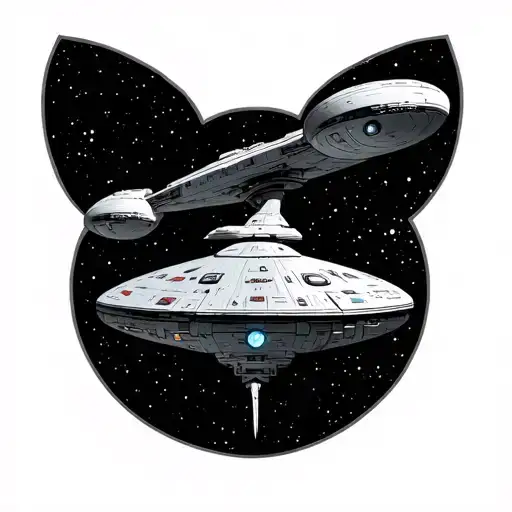 Enterprise NCC 1701 tattoo design idea