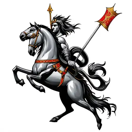 St George tattoo design idea