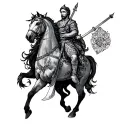 St George tattoo design idea