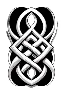 trinity knot tattoo design idea