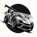 Racing tattoo design idea