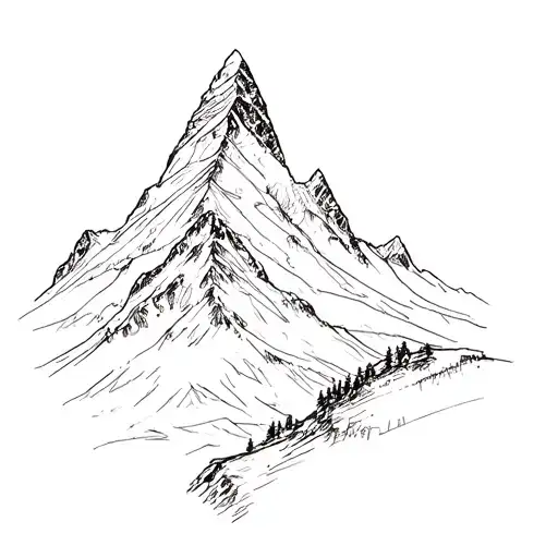 Matterhorn tattoo design idea
