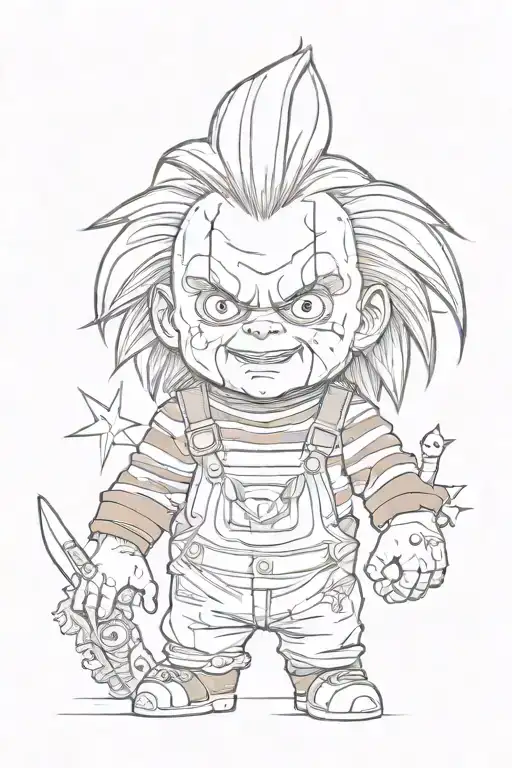 chucky tattoo design idea