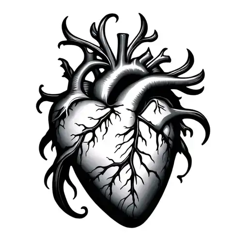 831 and infinite heart tattoo design idea