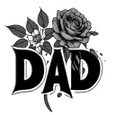 dad memorial tattoo design idea