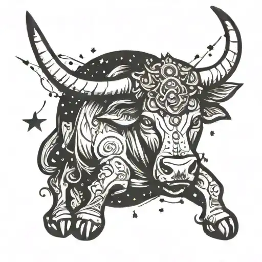 TAURUS CONSTELLATION tattoo design idea
