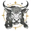 TAURUS CONSTELLATION tattoo design idea