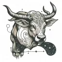 TAURUS CONSTELLATION tattoo design idea