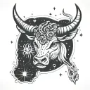 TAURUS CONSTELLATION tattoo design idea
